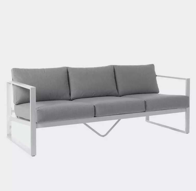 HI-GEAR Pentewan Garden Lounge Set - Aluminium 3 seater sofa, 2 chairs, table and cover