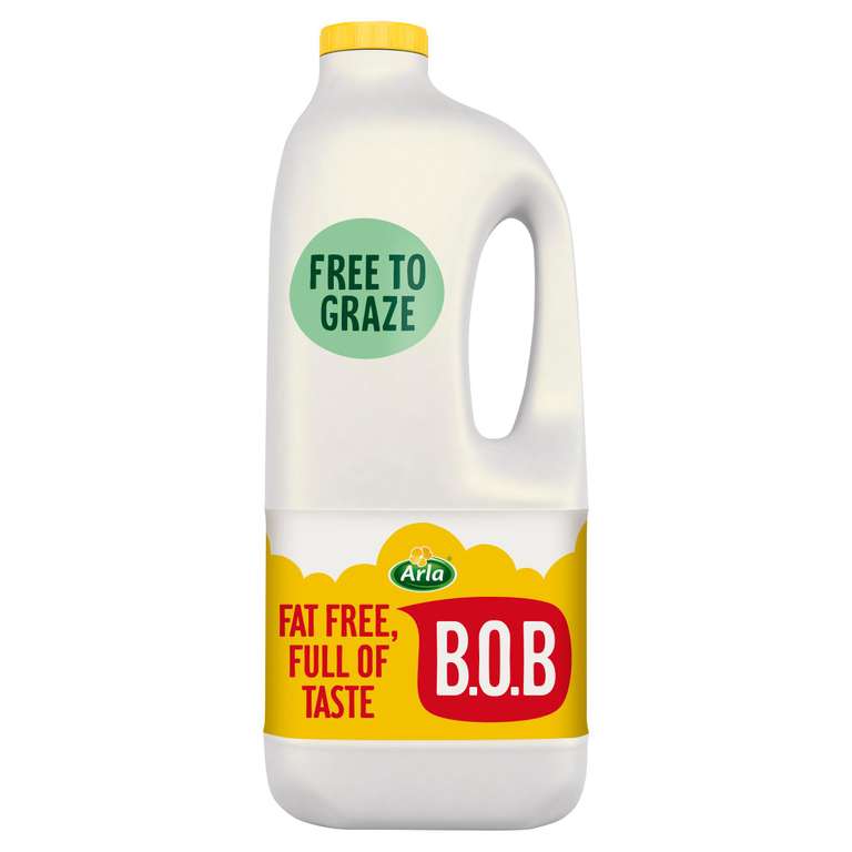 Arla Bob Skimmed Milk Tastes like Semi Skimmed 2L £1.75 @ Sainsbury's