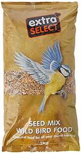 Extra Select Seed Mix Wild Bird Food, 2 kg £2.59 @ Amazon