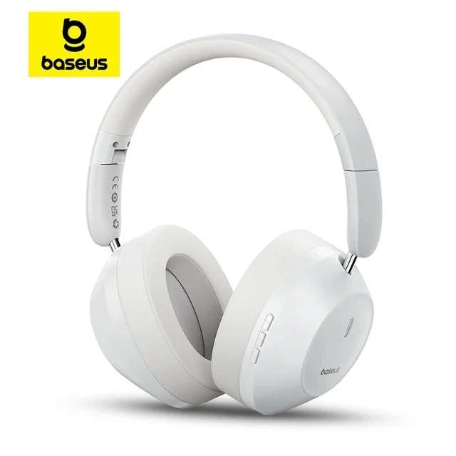 Baseus Bass 30 Max Bluetooth 5.3 -30dB Noise Cancellation Wireless Headphones Black/White sold by BASEUS Co.,Ltd. Store