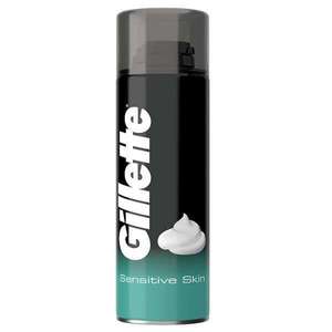 Gillette Standard Shaving Foam Sensitive 200ml 98p Free Collection @ Superdrug