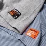 2 Pack - Superdry Mens Organic Cotton Slim Fit Lounge T-Shirts (Sizes XS-XXL) - Sold by Superdry