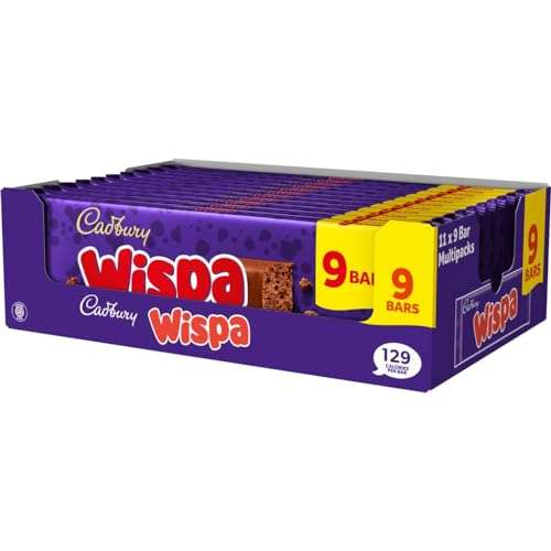 Cadbury Wispa Chocolate Bar 213.3g (Pack Of 11) £14.92 S&S