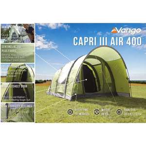 Vango Capri III 400 AirBeam Family Tent, 4 Person