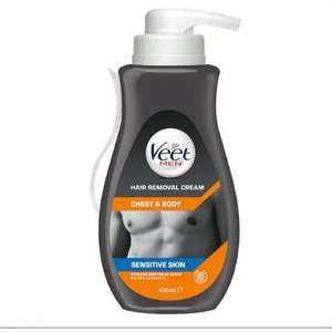Veet Men Hair Removal Cream Spray On Pump 400ml - £7.99 free Click & Collect @ Superdrug