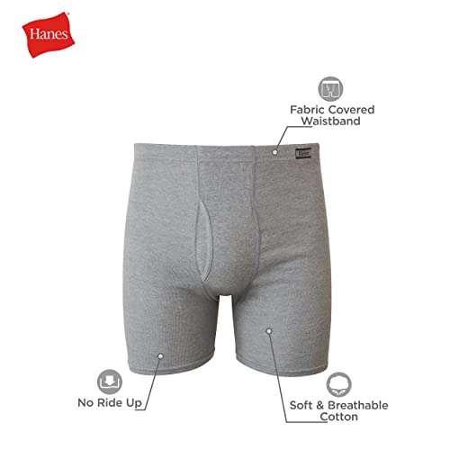 Hanes Men`s TAGLESS® Boxer Briefs with ComfortSoft® Waistband : :  Clothing, Shoes & Accessories