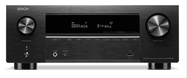 Denon AVR-X2800H (Black) Dolby Atmos and DTS:X AV Receiver