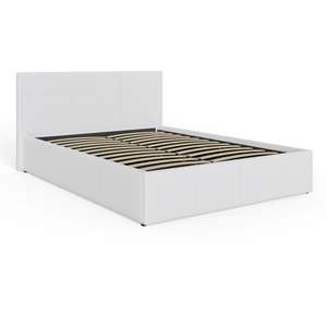 GFW Small Double White Side Lift Ottoman Bed