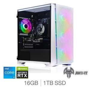 AWD-IT Candidus 5 Mesh Gaming PC - i5-12400F, 16GB RAM, 1TB SSD, RTX 4060, Wi-Fi, Windows 11