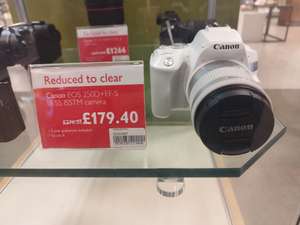 Canon 250D DSLR Camera white with 18-55 STM lens instore Welwyn Garden City - Used Grade B