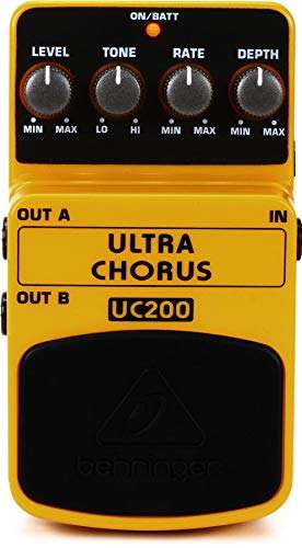 Behringer ULTRA CHORUS UC200 Ultimate Stereo Chorus Effects Pedal,Yellow & Golden Swan White Vinegar, 5 l (Pack of 4)