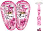 BIC Miss Soleil Colour Collection, Triple Blade Razor For Women Pack Of 8 £3.84 @ Amazon