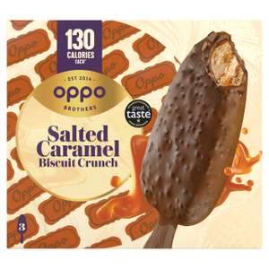 Oppo Brothers Salted Caramel Biscuit Crunch Ice Creams 3x80ml