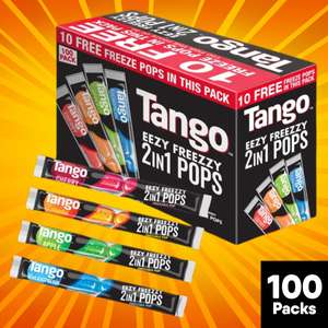 Tango Eezy Freezzy 2 In 1 Ice Pops 100 x 75ml (BBE 21/04/2024) (Minimum Spend Per Order £25)