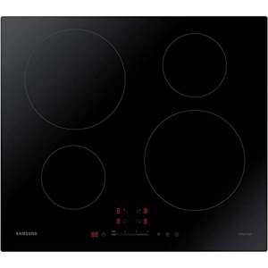 Samsung Induction Hob with 4 Cooking Zones, With Touch Control, Colour: Black, Material: Ceramic Glass, NZ64H37070K