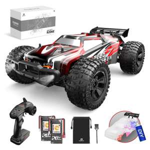 DEERC 9206E DIY Extra Shell 1:10 Scale Large RC Cars,48+ KM/H Hobby Grade High Speed Remote Control Car w/code - Sold by Funny fly EUR FBA