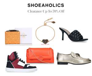 Up to 70% off the clearance Sale + Extra 20% off with Code (+£2.95 click & collect) @ Shoeaholics