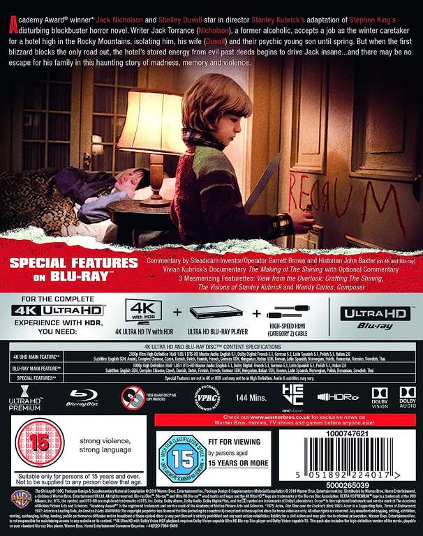 The Shining 4k Blu Ray