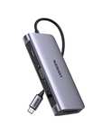 UGREEN USB C 10-in-1 USB C Hub, 4K@30 HDMI, VGA, Ethernet, 100W PD, 3 USB 3.0 Port, SD/TF, 3.5mm Audio - £39.74 @ UGREEN / Amazon