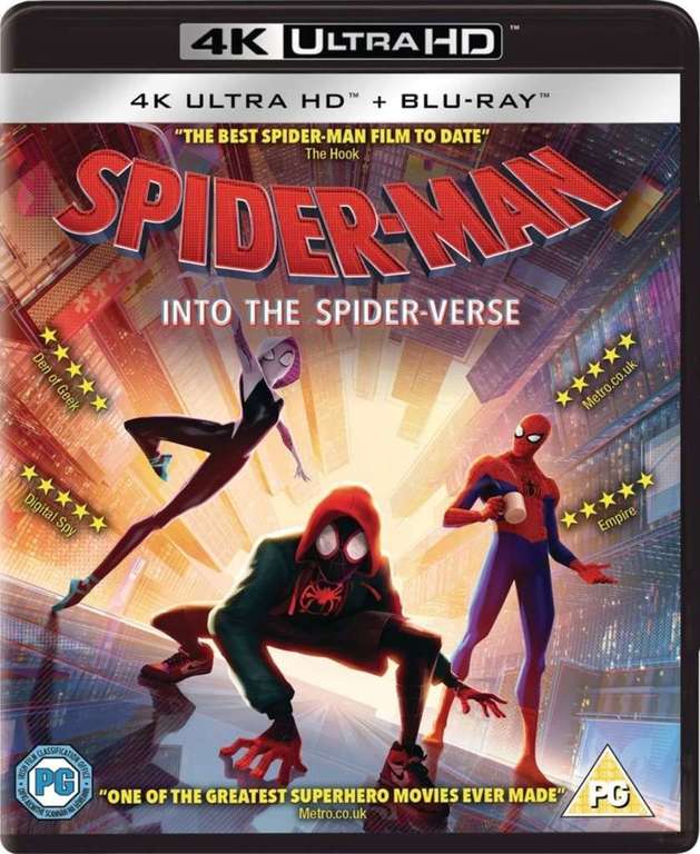 Spider-Man: Into the Spider-Verse / Bumblebee [4K Ultra HD + Blu-ray] - £9.99 Each at Checkout @ Amazon