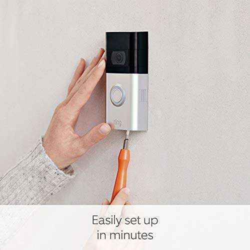 Certified Refurbished Ring Video Doorbell 3 by Amazon | Wireless Video Doorbell Security Camera with HD video