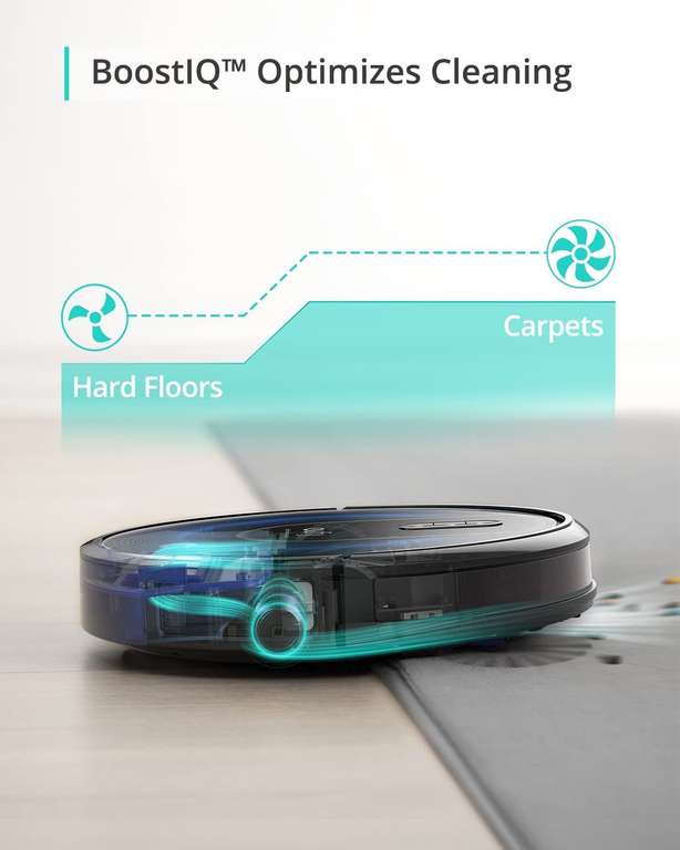 eufy RoboVac G30 Robot Vacuum Cleaner with Smart Dynamic Navigation 2.0, Strong Suction, Wi-Fi, Automatic Charging, Sold by AnkerDirect UK
