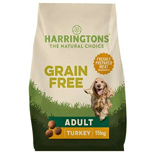 Harringtons Complete Grain Free Hypoallergenic Turkey & Sweet Potato Dry Dog Food 15kg - £36.69 (£31.19 with max S&S) @ Amazon