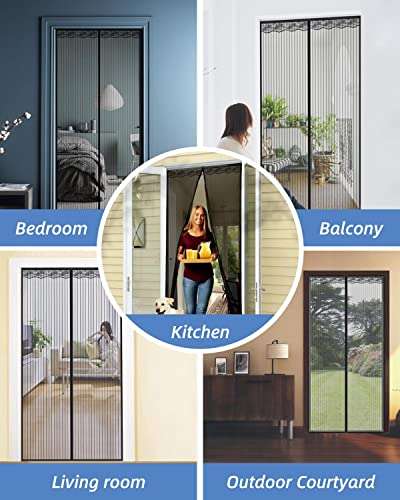 Tuare Fly Screens for Doors, Magnetic 90 x 210cm/ 35.4" x 82.6" - Sold by FOBEUT LIMITED / FBA
