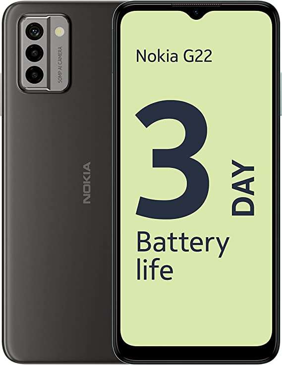 New Nokia G22 64GB , 5050 mAh Battery, 50MP AI camera, 2 years OS upgrades - £129 (+ £10 Top-Up New Customers) @ GiffGaff