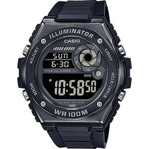 Casio Men's Digital Quartz Watch with Plastic Strap MWD-100HB-1BVEF