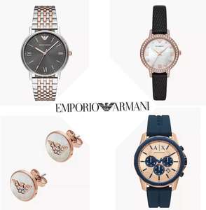 Up to 50% off Armani & Emporio Armani Watches & Jewellery + Extra 40% off at checkout + Extra 15% off Newsletter signup