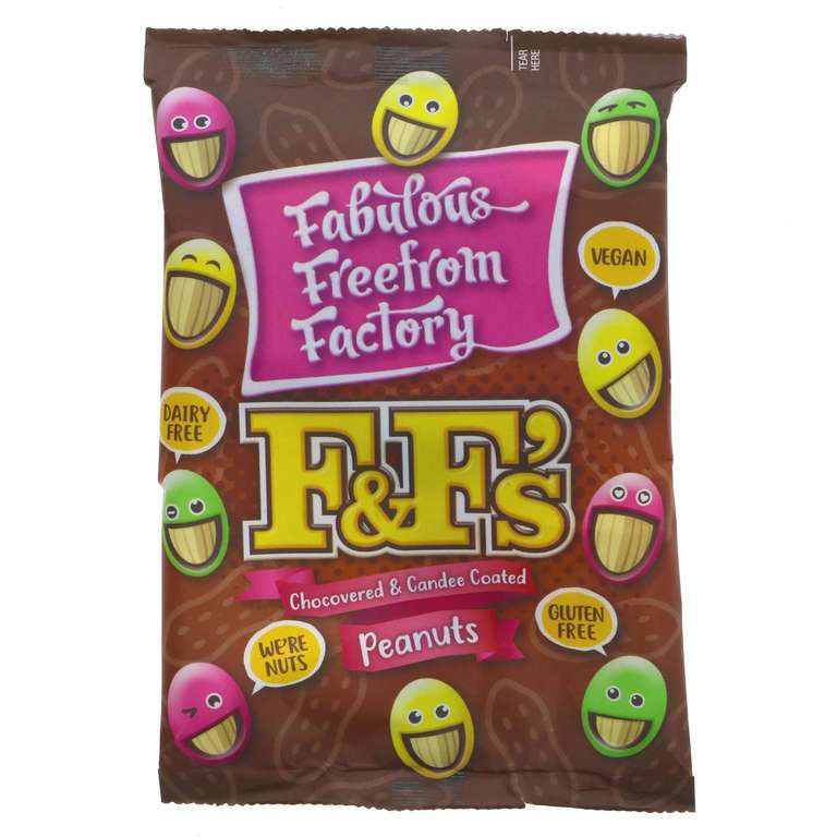 Fabulous Free From Factory Vegan Chocovered Candee Coated Peanuts - Beckton