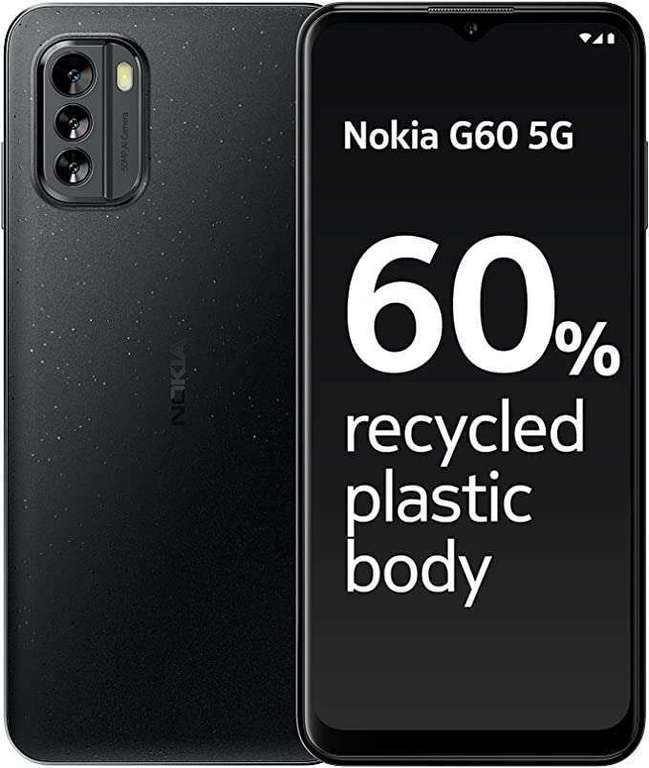 Nokia G60 5G Mobile Phone, 120Hz display, 4GB RAM 64GB 3 OS upgrades, 50MP Snapdragon 695 - £179.10 Delivered With Code @ Nokia UK