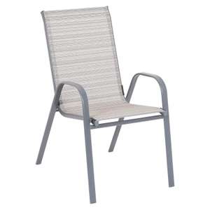 Homebase - Andorra stacking garden chairs reduced to clear - £5 at Homebase Crescent Link