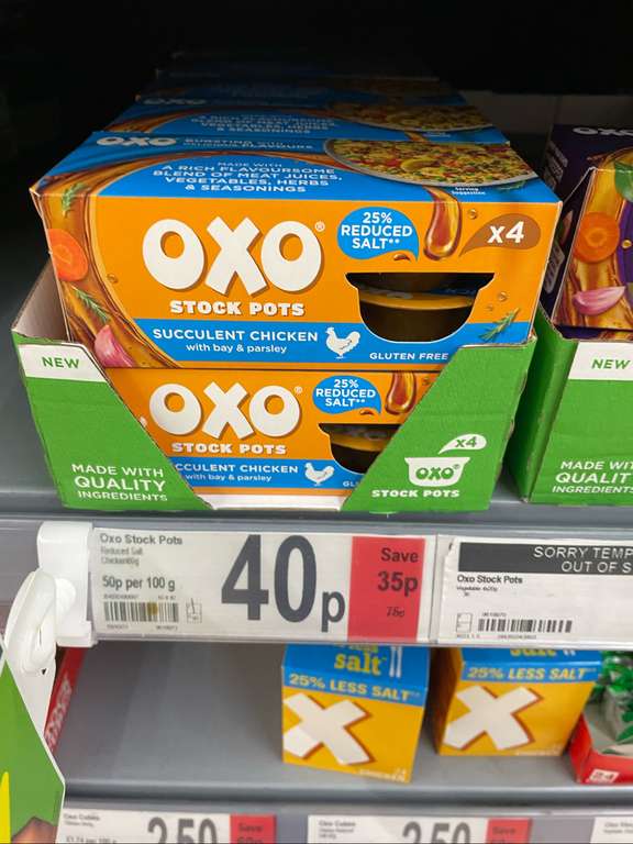 OXO Stock Pots Chicken 4 x 20g