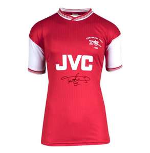 Tony Adams signed Arsenal 1985, Centenary, Home shirt