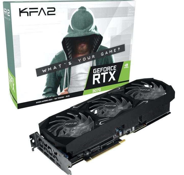 KFA2 GeForce RTX 3070 1-Click OC 8GB £578.99 + £9.90 delivery @ Overclockers