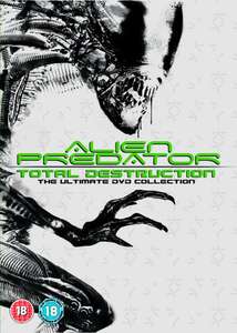 Used Very Good: Ailen Vs Predator: Total Destruction 8 films DVD with code