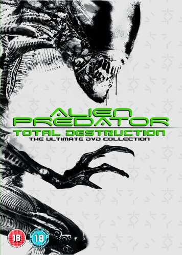 Used Very Good: Ailen Vs Predator: Total Destruction 8 films DVD with code