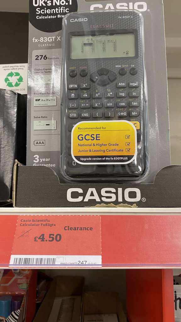 sainsbury's scientific calculator