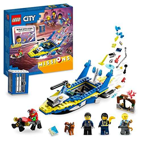 LEGO 60355 City Water Police Detective Missions, with Speed Boat Toy £16.99 at Amazon