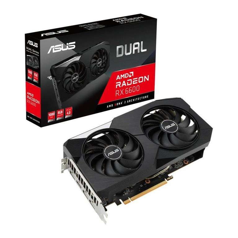 ASUS Radeon RX 6600 8GB DUAL Graphics Card £233.47 delivered @ Ebuyer