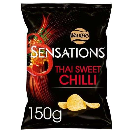 Walkers Sensations Thai Sweet Chilli Sharing Bag Crisps 150g