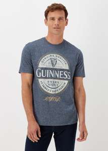 Navy Guinness Print Mocktwist T-Shirt , Size Small + 99p C&C