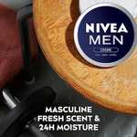 NIVEA Men Creme (Pack of 5, 150ml) with voucher (£10.40 / £9.11 Subscribe & Save) + 10% Off Voucher with 1st S&S