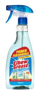 Elbow Grease Glass Cleaner with Vinegar for Windows and Mirrors, 500 ml - 90p /85p S&S