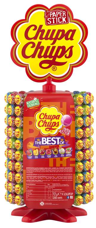 Chupa Chups Party Sweets - Assorted Lollipop Carousel (200 Lollipops In 7 Flavours) - £17.92 / £16.80 S&S + voucher