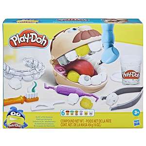 Play-Doh Drill 'n Fill Dentist Toy for Children 3 Years and Up with 8 Modelling Compound Pots, Non-Toxic, Assorted Colours