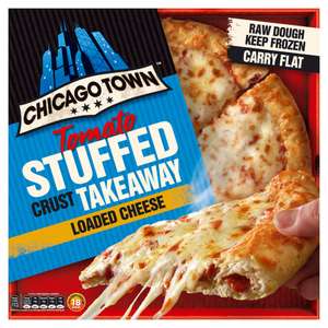 Chicago Town Takeaway Large Stuffed Crust Pizza (Cheese / Pepperoni / Chicken & Bacon / Honey BBQ Salami) £2.75 @ Asda