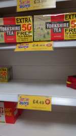 Yorkshire Tea: 210 Teabags 656g - £4.49 + £3.49 delivery @ Home Bargains
